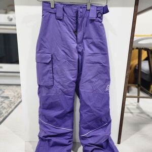 Kids RIPZONE Purple Insulated Snow Pants Size M